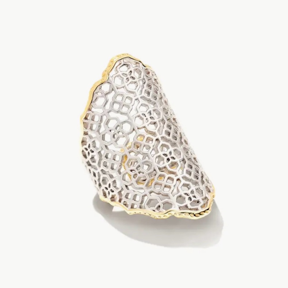Kendra Scott Gold and Silver Filigree Ring